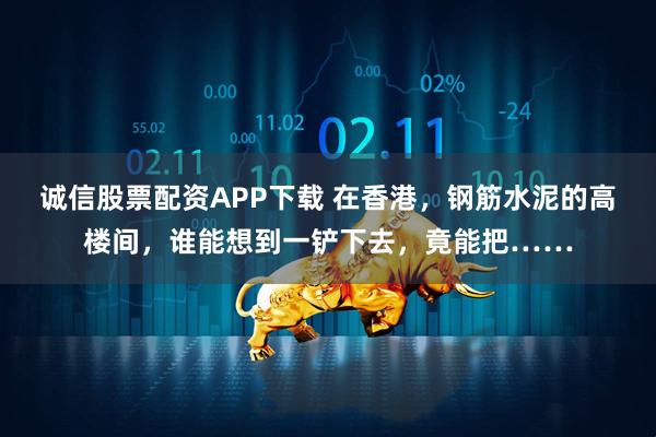 诚信股票配资APP下载 在香港,钢筋水泥的高楼间,谁能想到一铲下去,竟能把……